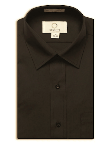 751_Black_Non-pleated_Laydown-Collar_Dress_Shirt