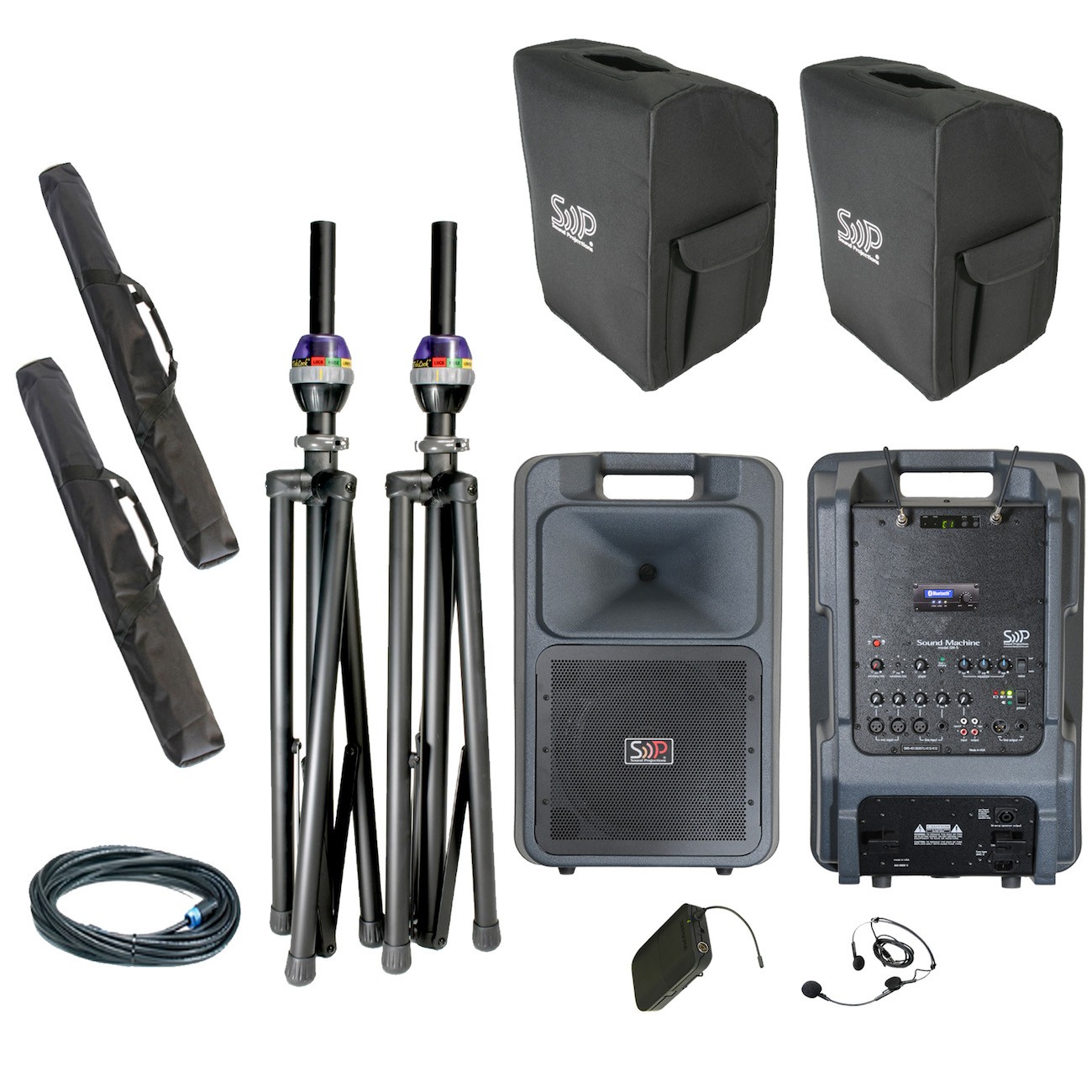 SM-5 Deluxe headset UHF wireless OPT-600 BlueTooth package w_comp speaker