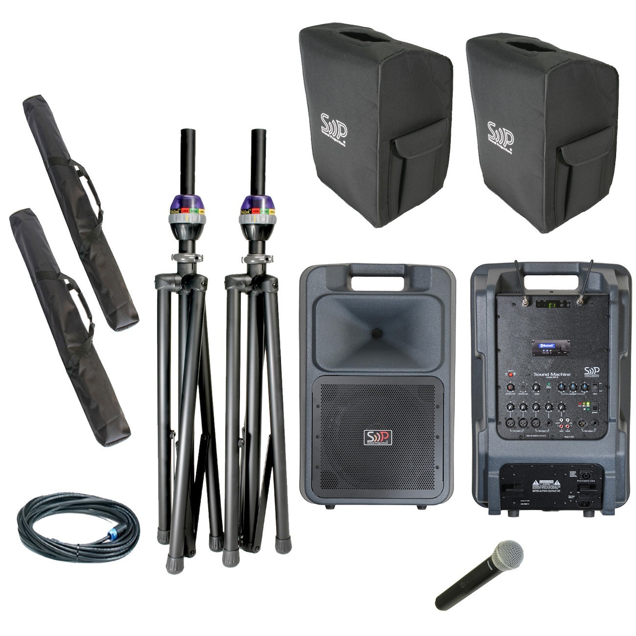 SM-5 Deluxe handheld UHF wireless w_OPT-600  package w_comp speaker 