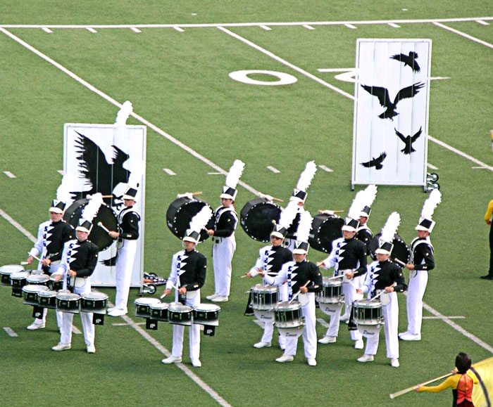Marching band field banner