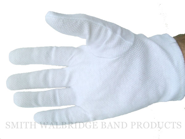 Sure Grip White Marching Band Gloves
