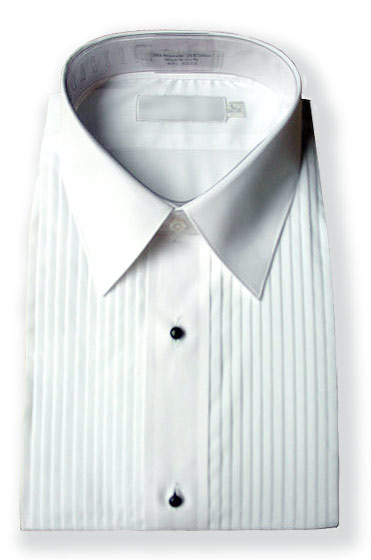 lay down collar tuxedo shirt for band, orchestra, choir, and uniforms