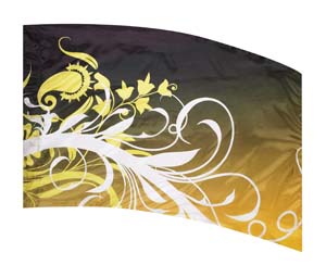 Colorway VINES F1 Yellow Color Guard Flag