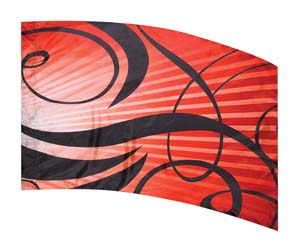 Colorway SCRIBE F1 Red Color Guard Flag