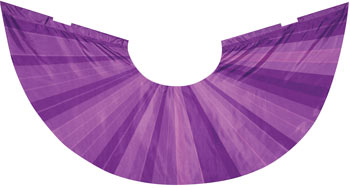 Digital Sunburst Wings Purple