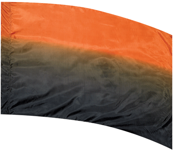 Color To Black Shaded Color Guard Flag - ORANGE