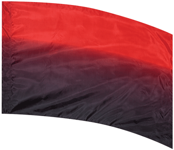 Color To Black Shaded Color Guard Flag - RED 
