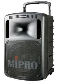 Mipro MA-808 Portable Wireless PA System-Single Channel w/CD-USB Player