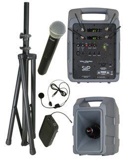 Sound Projections Voice Machine VM-2 Dual Handheld & Bodypack Wireless Package