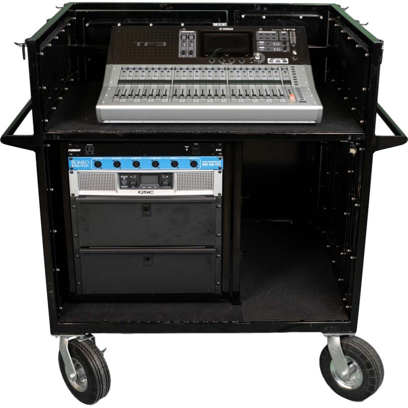 Standard 12U Mixer Cart for Marching Band - by Corps Design 