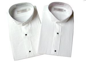 Concert Wear Men's Tuxedo Shirt- Wing Tip Collar