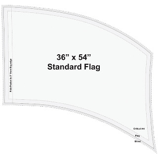 Director's Showcase Digital Flag-Design your own 36 x 54