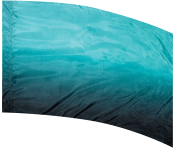 Color To Black Shaded Color Guard Flag - TURQUOISE