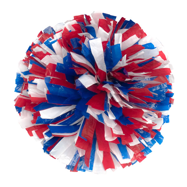 Wet Look Show Lite Poms Three Color Mixed
