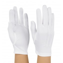 Styleplus Polyester Nylon Stretch Gloves-WHITE